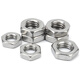 Renjuyi 304 stainless steel GB/T6172.1 hexagon thin nut flat thin nut GB6173 fine teeth M2M4M48 M6 (100 pieces) standard teeth