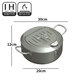 Molosun Japanese-style frying pan household small mini deep temperature control gas gas fuel-saving Japanese small frying pan moonlight silver flip cover 20cm