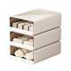 BREEINS underwear storage box underwear storage box drawer-type home compartment storage box under the bed wardrobe underwear bra large white 15 grid-sock box