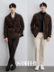 SANHEER Italian retro gentleman high-end anti-wrinkle corduroy SAFARI hunting jacket mid-length coat DAJ360 brown L /50