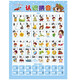 Popular Enlightenment Early Education Wall Chart Chinese Pinyin Alphabet Wall Chart Wall Sticker for Early Years to Connect First Grade Consonants and Finals Training Children Learning Artifact Baby Chinese Pinyin
