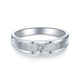 AVHE platinum diamond ring PT950 artificially cultivated diamond D color 1 carat six-claw ring for women to order as a wedding gift for Chinese Valentine's Day Platinum time brushed men's ring-30 points diamond 9-20 ring consultation and customization