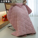 Small throw blanket, extra thick knee-length blanket, baby winter leg blanket, thickened quilted student office worker, quilted leg blanket (pink) plush, 100cm long, 80cm wide