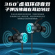 Wise Nation's best-selling 200W+ gaming headset wired computer e-sports in-ear microphone two-in-one notebook type-c dedicated listening position suitable for eating chicken delta
