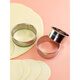 Apocalypse Century Fat Donglai's same German quality dumpling wrapper mold stainless steel 304 stainless steel dumpling wrapper cutting mold for home use 304 skin press two-piece set 7.5+6.5