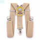 Qimeilian children's suspenders clip pants anti-fall artifact suspenders replacement shoulder straps children boys and girls baby suspenders clip XCZ beige yellow bear
