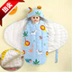 Mingxiang Premium Newborn Pure Cotton Thickened Anti-Kick Butterfly Bag Quilt Sleeping Bag Blue Tiger Treasure Winter Thick S Size (Newborn)