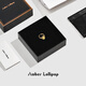 Amber Lollipop Wang Yuwen's same style ring women's open gemstone index finger ring anniversary birthday gift for girlfriend and wife yellow (liuguangzhijing series)