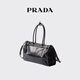 PRADA/Prada Gift Women's Prada Bonnie Large Calf Leather Hand Shoulder Bag Black