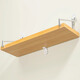 All without punching holes, wall storage rack, bedside wall-mounted partition, living room wall projector, router shelf, wall-mounted bookshelf, solid wood color 40*20 (two pieces)