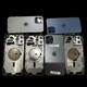 Z Adecuado para Apple 12Iphone12Promax Conjunto de la cubierta posterior MARCO DE MEDIO DESMONEZADO MARCO ORIGINAL 12MINI 12PROMAX ORGURO ORIGINAL DESMONISE 95 NUEVO