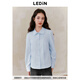 Leding sweet doll collar shirt women's winter shirt C1CAE4203 blue 1 L