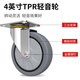 Haojiaju folding flat trolley, double steel tube load capacity 500Jin Jin is equal to 0.5kg, 72*46cm 4-inch light tone wheel, hand push and cargo handling, small trailer decoration factory
