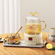 Multifunctional all-glass flower tea health pot office small one-person mini stew pot all-in-one fully automatic household tea boiler 2024 new health cup mini kettle intelligent quick cooking 850ml (automatic heat preservation)