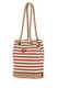 PRADA Mariner Small Striped Bucket Bag Color Block One Size