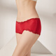 SIHUANG ABATURA DE SEDA MEDIA MEDIA PARA MUJERES 100% MULBRY SCALT SEXY BOXER BOXER SHORTS FIN LAN TAMAÑO VINO ROJO 3883+ Dark Black 3884 2XL