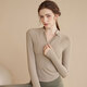 Xue Qianman yoga wear women's half-zip jacket women's autumn and winter slim slim long-sleeved T-shirt sports top Pilates fitness wear