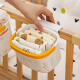WORTHBUY bedside hanging basket children's bedside storage bag baby playpen diaper table storage box baby diaper hanging bag hanging basket [large size] [with hanging rack]