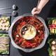 Shiguangli Yuanyang Zimu hot pot pot household thickened stainless steel hot pot skewers shabu shabu hot pot pot hot pot restaurant special pot octagonal Zimu pot 32cm