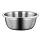 Putel two-piece set 316 thick stainless steel egg beater drain basin rice sieve kitchen food grade rice washing vegetable drain basin 32cm solid basin 32cm drain basin 1 piece