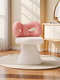 Fantasy Internet Celebrity Bow Dressing Stool Girls Bedroom Home Makeup Chair Light Luxury Dressing Table Chair Rotating Makeup Stool Special Offer Cute Pink Rotating Lamb Velvet Backrest
