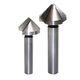 An Junsheng straight handle single-edged three-edged sharp chamfering knife deburring 90-degree stainless steel reamer drill chamfer countersink countersink drill bit three-edged 90 degrees 10.4 handle 6 five-pack
