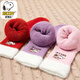 Snoopy (SNOOPY) thickened and velvet warm winter children's socks terry socks winter cartoon mid-high socks for girls and boys 5 pairs SNB-DM08 model thickened M size - recommended for 4-6 years old