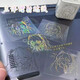 动漫周边金属贴可爱初音未来装饰贴纸防水手机耳机笔记本装饰 香槟色 【全套6款】共6张
