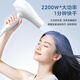 Midea 100 million negative ion hair dryer home/hair salon hair dryer 2200W high power hair care hair dryer FJ100 white barber shop styling professional salon grade