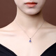 COASZE Tanzanite Necklace 18K Gold Diamond Tanzanite Women's Model for Wife and Girlfriend Tanzanite Necklace