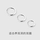 Yinyu simple silver needle earrings, high-end ear bone nails, no-picking earrings for sleeping, female birthday gifts for girlfriends, a pair of 12mm earrings, suitable for earlobes