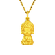 Fat Donglai's same style 18k gold Buddha pendant, sand gold small Buddha child necklace, baby girl Buddha head gold-plated color-preserving clavicle chain, small Buddha child necklace (gift box)