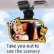 Clip-on car baby rearview mirror car rearview mirror wide-angle reversing mirror baby cartoon auxiliary mirror 3R-2261 baby mirror cartoon deer (clip installation cover