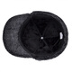 Hengyuanxiang winter genuine leather hat for middle-aged and elderly men's cowhide peaked cap to keep warm and ear-protective baseball cap for the elderly cotton hat grandpa A style black L (55-56cm) small head circumference