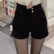 Ge Shihui Shorts Autumn and Winter Girls Hot Pants Hot Pants Winter Black Shorts Plus Velvet Casual Pants High Waist Shorts with Boots High Waist Suit Shorts Plus Velvet S