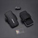 MDUG sports running mobile phone arm bag light and thin three-layer water-repellent fitness arm bag for men and women thin wrist mobile phone bag cool black