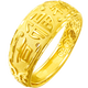 Saturday Blessing Pure Gold 999 Auspicious Blessing Gold Ring Male AA010839 Living Mouth No. 17 Approximately 5.2g Birthday Gift Price