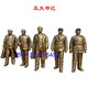 Deep love between military and civilians, military and civilian fish and water conditions, fiberglass imitation copper Red Army figure sculptures, red cultural cast bronze statues, custom-made Five Secretaries, Dingjin