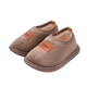Lekali children's cotton slippers for small and medium-sized children in winter warm indoor soft-soled cotton slippers fine fluff baby non-slip heel cotton shoes light brown plus velvet 14 suitable for feet 12.9-13.8cm long