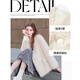 Drei Farbe 2024 Winter Neu umweltfreundliche Pelzjacke Plüsch Doppelbrust Top Lose V-Ausschnitt elegantes Temperament Frauen creme weiß L 165/88a