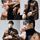 Sanheer autumn and winter business gentleman high -end knitted wool fabric comfortable elastic men's slim suit jacket das221 Tibetan green 50/l