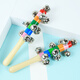 Meibosen Baby Hand Rassel Stick Glocke Baby frühe Bildung intellektuelle Musikinstrument Saite Glocke Glocke Rassel 0-1 Jahre alte Kinder Lehrmittel bunte Rassel Saite Glocke
