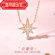 Yadige Eight-pointed Star 18 Gold K Necklace for Women 2024 Color Gold Star Pendant Valentine's Day Birthday Gift for Girlfriend and Wife 18 Gold K Star Necklace