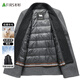 Shanshan wool double-sided woolen coat men's goose down removable vest down liner mid-length thickened coat men's workwear