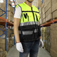 Safety Reflective Straps Leadership Vest Multifunctional Vest Motorcycle Riding Construction Site Work Clothes Customized Printing Yellow and Black Splicing XL