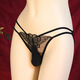 Adult products for men, summer thin men's stockings, triangle sexy underwear, sexy temptation thong, adult embroidery, hollow crotch, no need to take off, adult sex toys