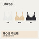 Ubras Swan Neck Slim Backless Bra Women's Underwear Women's Seamless Wireless Bra Black M