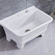 Mop pool balcony small ceramic wash mop pool mop pool household bathroom floor mop bucket automatic drain 40 cm flat mouth manual drain