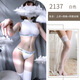 Love toys underwear uniform set ice silk swimsuit sexy tight two-piece set pure lust passion clothes black (vest + fishnet stockings) one size fits all Wearable weight 130Jin Jin is equal to within 0.5 kg