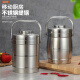 Liuxiaying steamed cake mold baby food grade tools full set of stainless steel insulation drum type vacuum rice bucket rice basket large capacity 2/1.6l insulation lifting pot drum type 3-6 hours 2.2L